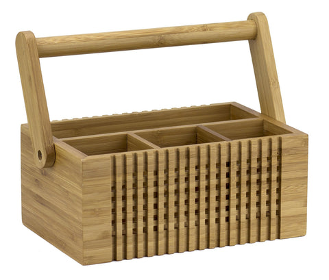 Totally Bamboo Lattice Flatware Caddy