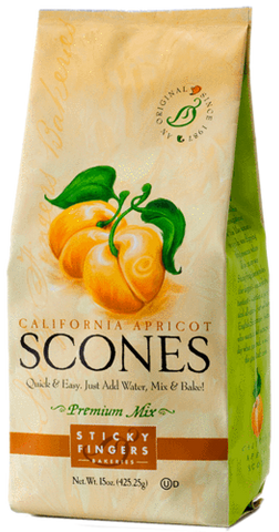 Sticky Fingers Bakery Scone Mix California Apricot