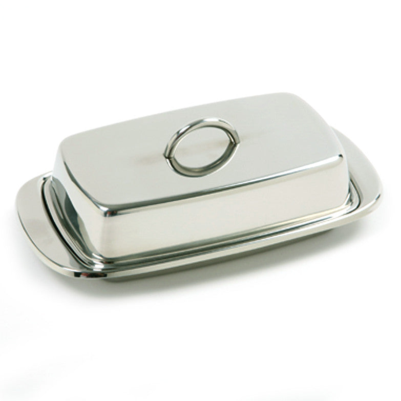 Norpro Stainless Steel Double Covered Butter Dish