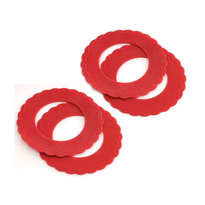 Norpro Mini Silicone Pie Pan Shields, Set of 4