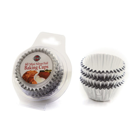 Norpro Mini/ Petit Four Silver Foil Baking Cups