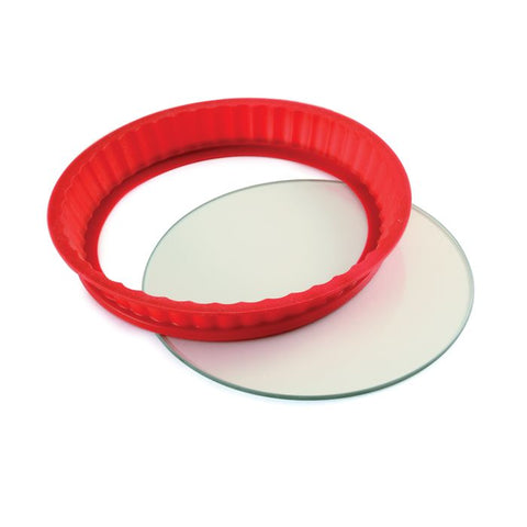 Norpro 9 Inch Silicone Cheesecake Pan with Glass Base