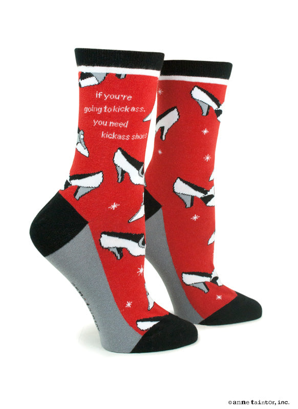 Anne Taintor Socks Kickass Shoes