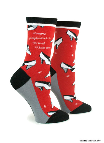 Anne Taintor Socks Kickass Shoes