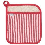Now Designs Narrow Stripe Red Superior Potholder