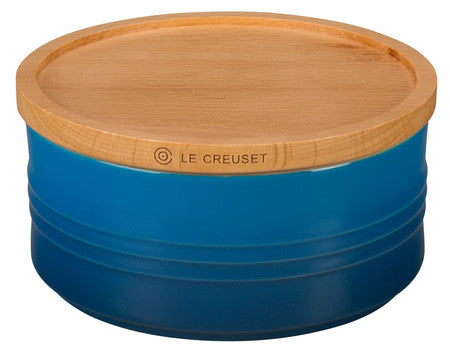 Le Creuset 23 Oz Marseille Canister With Wood Lid