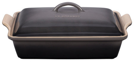 Le Creuset Flint Oyster Heritage Rectangular Covered Casserole