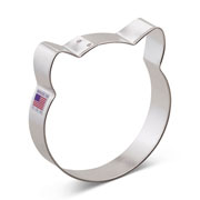 Cat Face Cookie Cutter 3.5"