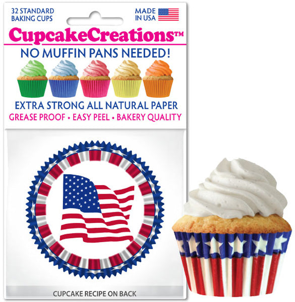 Siege Cupcake Creations Stars & Stripes Baking Cups