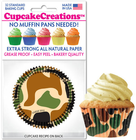Siege Cupcake Creations Camo Baking Papers
