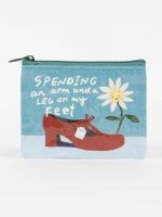 Blue Q Coin Purse Spending an Arm and a Leg