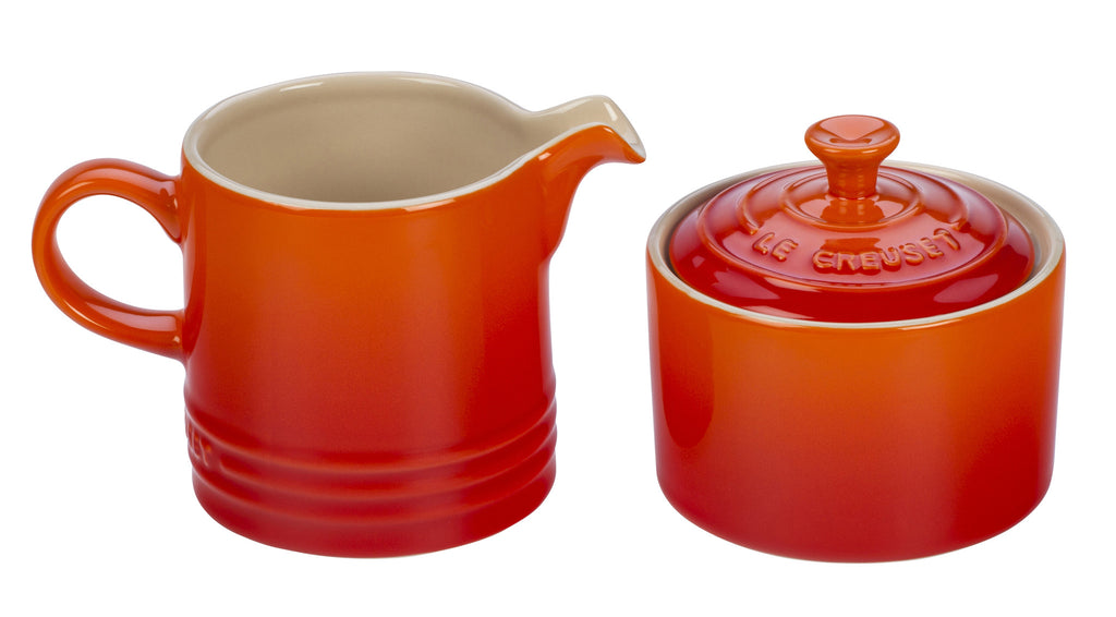 Le Creuset Flame Cream & Sugar Set