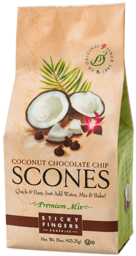 Sticky Fingers Bakery Scone Mix Coconut Chocolate Chip