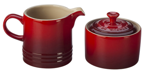 Le Creuset Cherry Cream & Sugar Set