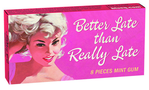 Blue Q Gum Better Late Than Really Late