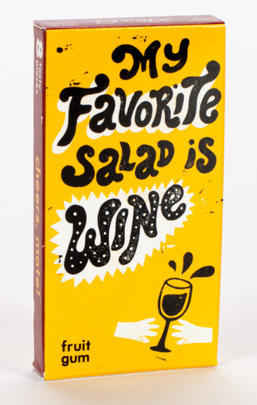 Blue Q Gum My Favorite Salad Is Wine