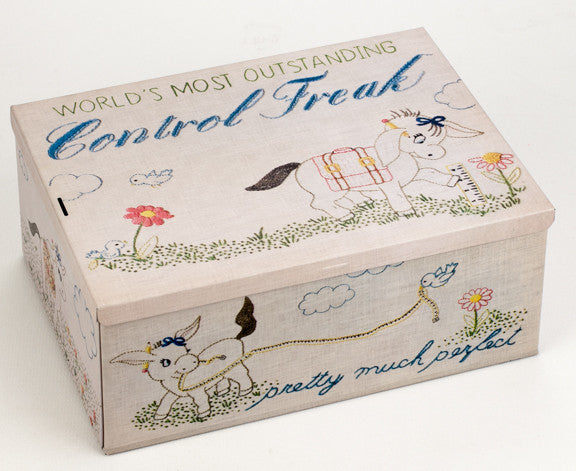 Blue Q Tin Cigar Box Control Freak