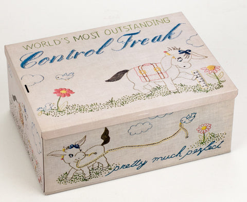 Blue Q Tin Cigar Box Control Freak