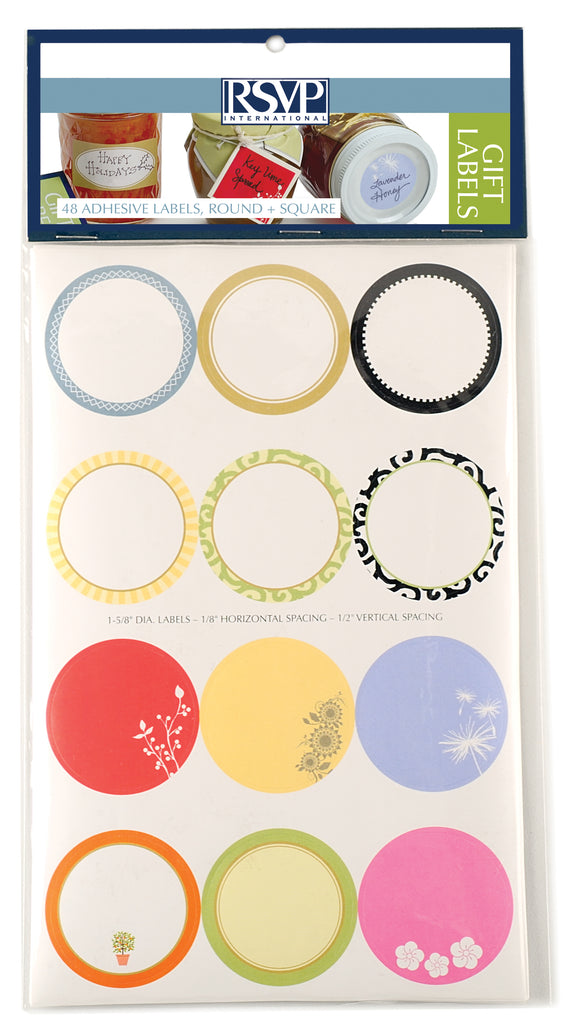 RSVP Round & Square Labels