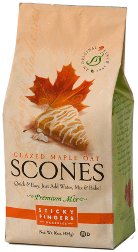 Sticky Fingers Bakery Scone Mix Glazed Maple Oat