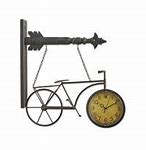 K & K Interiors Metal Bicycle Clock Hanging Ornament