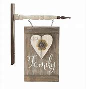 K & K Interiors Brown Wood Family Barnboard Hanging Ornament