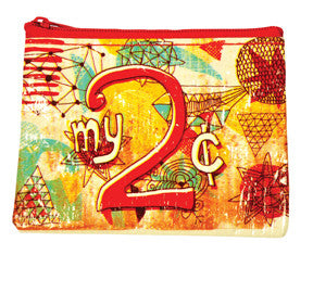 Blue Q Coin Purse My 2 Cents