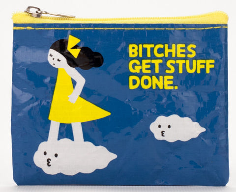 Blue Q Coin Purse Bitches Get Stuff Done