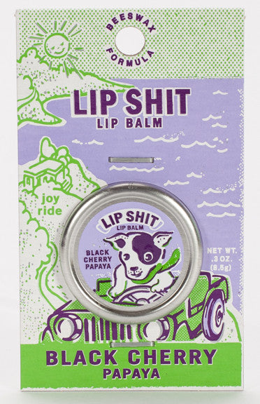 Blue Q Lip Shit Black Cherry Papaya Lip Balm