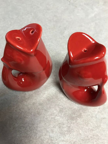 Gurgle Pot Salt and Pepper Set Red