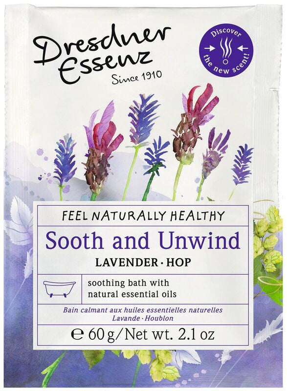 European Soaps Dresdner Essenz Soothe & Unwind Lavender & Hop Health Bath