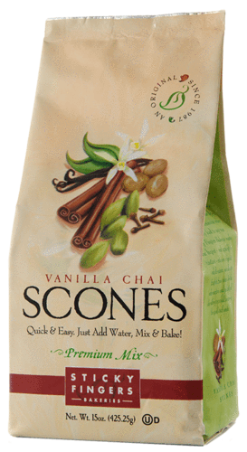Sticky Fingers Bakery Scone Mix Vanilla Chai
