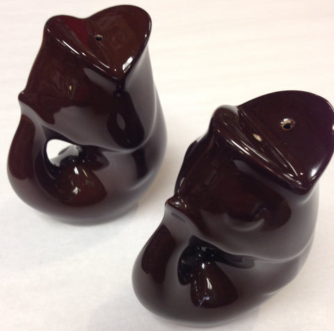 Gurgle Pot Salt and Pepper Set Chocolate