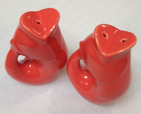 Gurgle Pot Salt and Pepper Set Coral