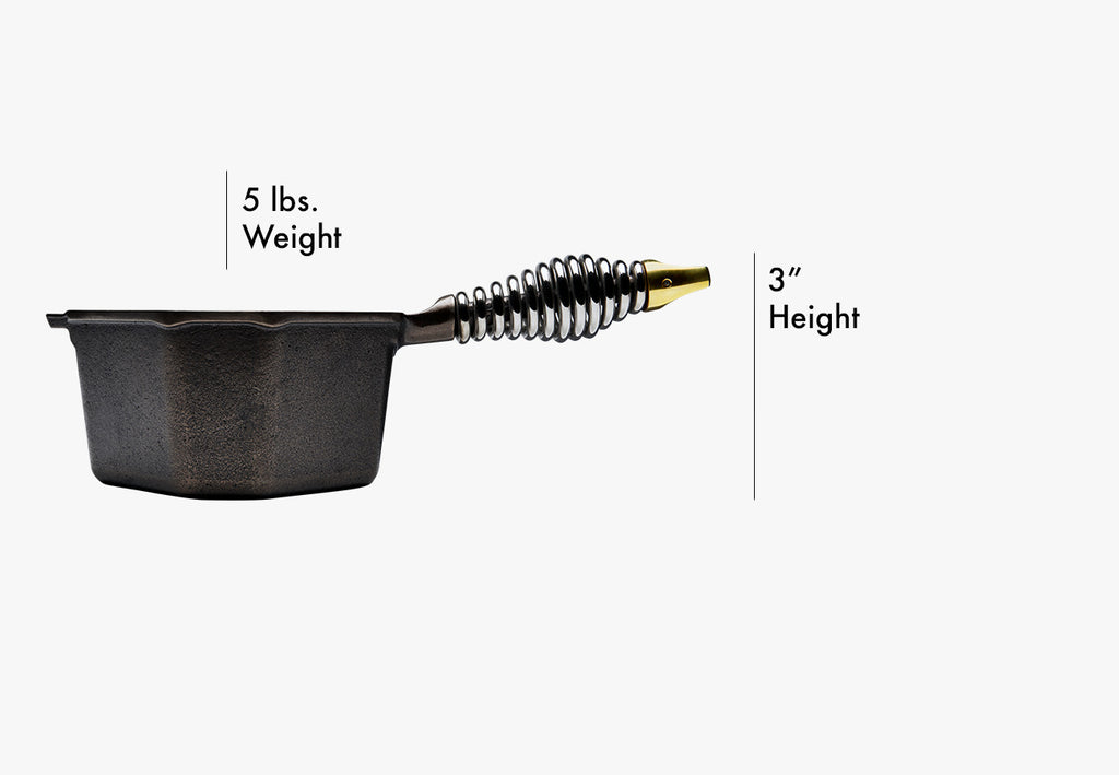 Finex 1 Quart Cast Iron Sauce Pan