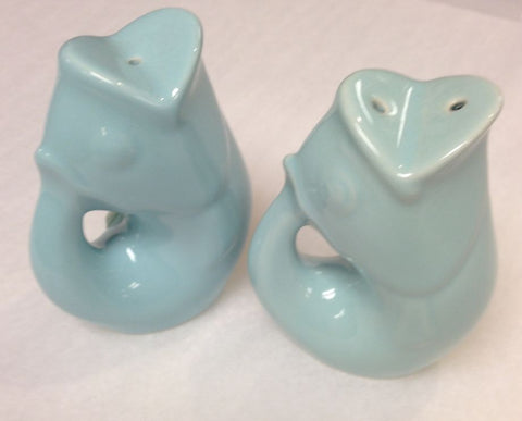 Gurgle Pot Salt and Pepper Set Light Blue
