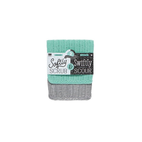 Now Designs Softly Scrub and Scour Set of 2 Silver & Green
