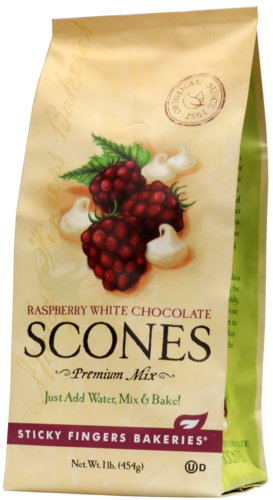Sticky Fingers Bakery Scone Mix Raspberry White Chocolate