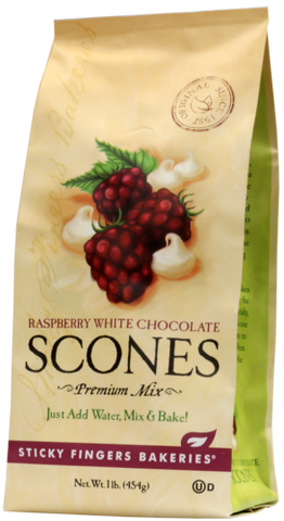 Sticky Fingers Bakery Scone Mix Raspberry White Chocolate