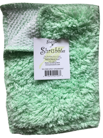 Janey Lynn's Designs Shrubbies Dishcloth Spicy Spearmint Set of Two