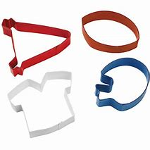 Wilton 4 piece Football Cookie Cutter Set