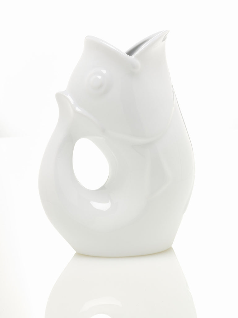 Gurgle Pot Medium Creamer White