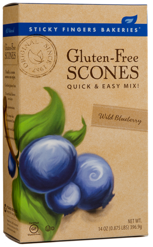 Sticky Fingers Bakery Gluten Free Scone Mix Blueberry