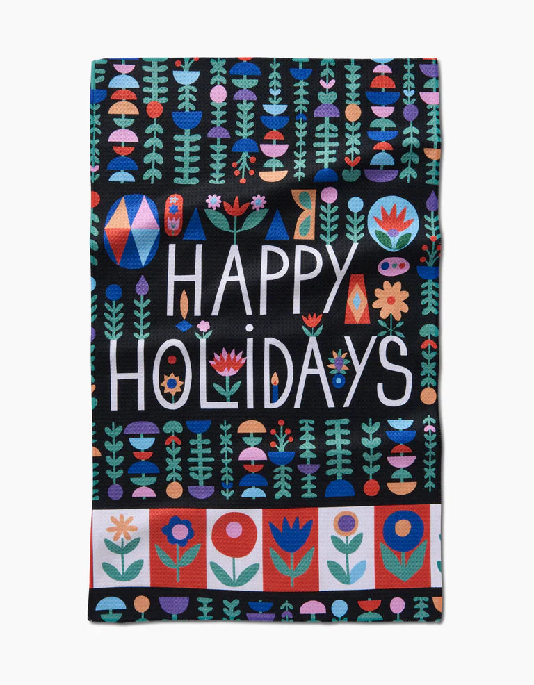 Holiday Geometry Towels