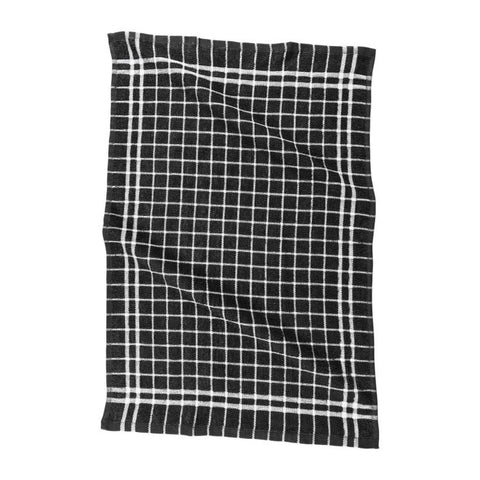 HIC Mrs. Anderson's Baking Black Cotton Terry Kitchen Towel
