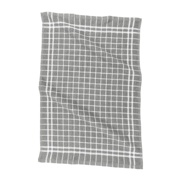 HIC Mrs. Anderson's Baking Gray Cotton Terry Kitchen Towel