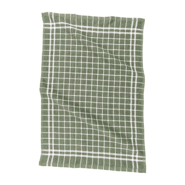 HIC Mrs. Anderson's Baking Green Cotton Terry Kitchen Towel