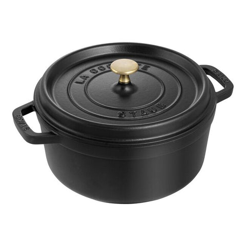 Staub 4Qt Black Cocotte Dutch Oven (In Store Pickup Only)