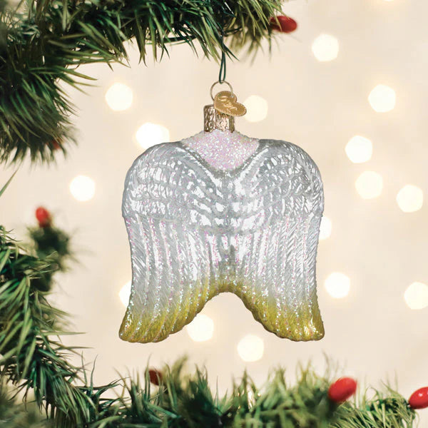Old World Christmas Sterling Angel Wings Ornament