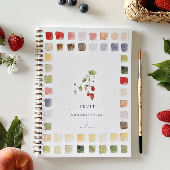 Emily Lex Fruit Water Color Workbook